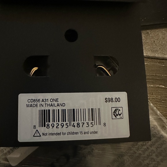 Coach signature padlock and key earrings silver and gold tone - Picture 3 of 4